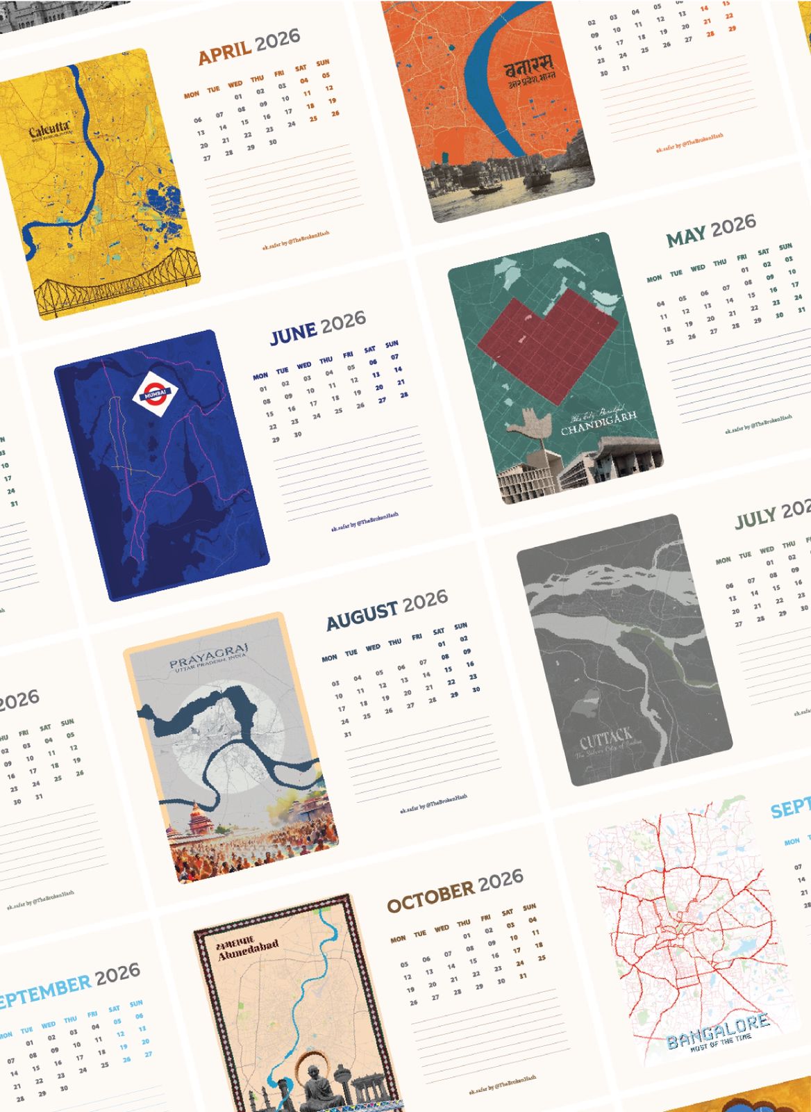 Ek Safar 2026 Collectible Calendar